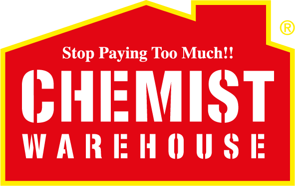 Chemist Warehouse Logo Registered Symbol Yellow Keyline RGB 50mm